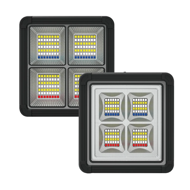 GDPLUS 100W 120W Solar Power Flood Lights Stepless Adjusted Solar Flood Lights Outdoor Waterproof LED