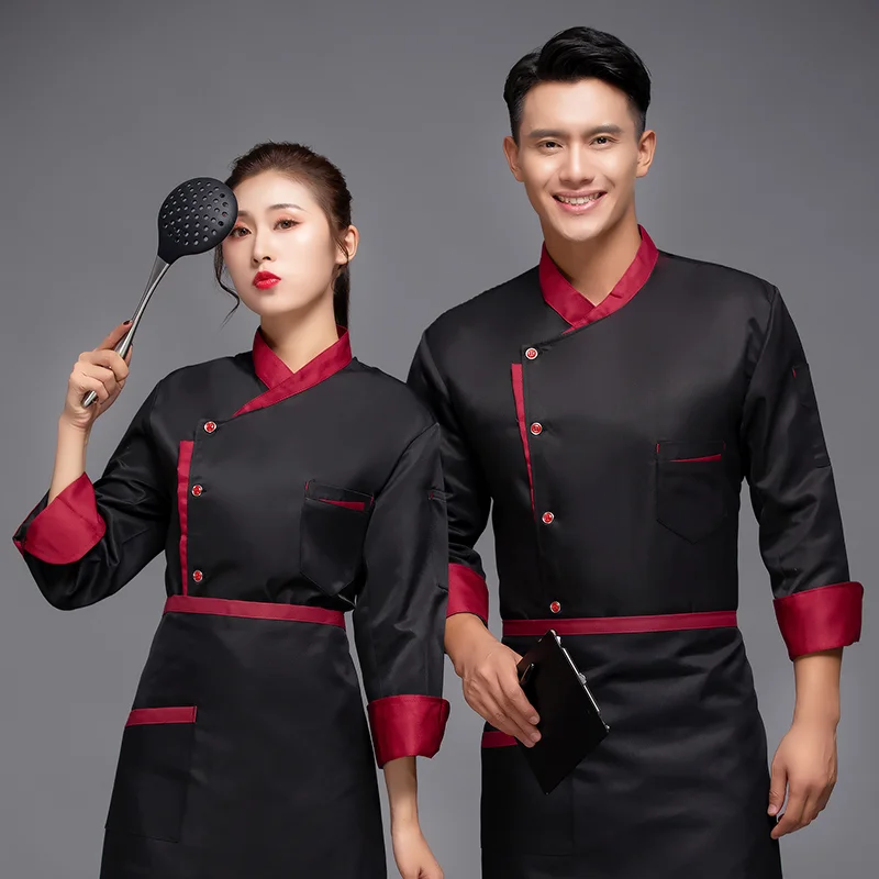 Factory Direct Restaurant Uniform Dress Chef Uniform Custom Restaurant Uniform Waiter