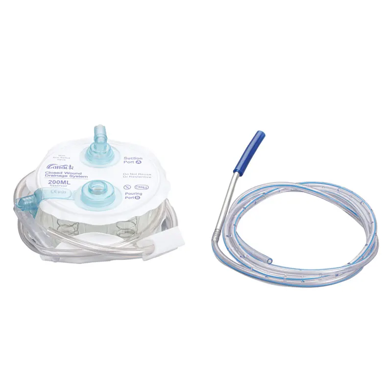 Silicone Closed Wound Drainage System and Tube Medical Consumables for Wound Management