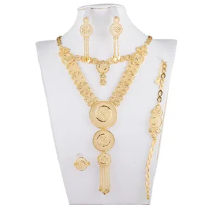 Gold Plated Jewelry Wholesale Long Necklace for Women Luxury Jewelry Bracelet