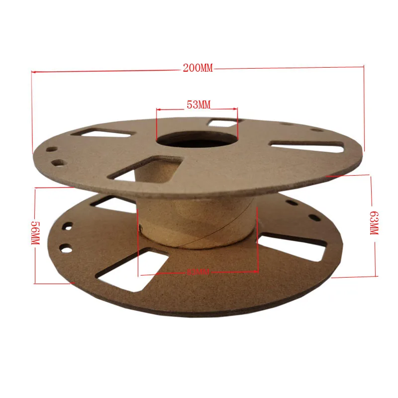 Empty Cardboard Spool for 3d Printer Filament 1kg