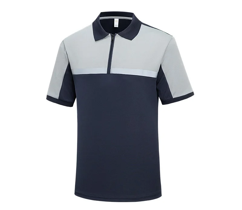 Polyester Mechanic Construction Work Wear Hi Vis Polo T-shirts Reflective  Safety Security Motor Work Construction Custom Shirts