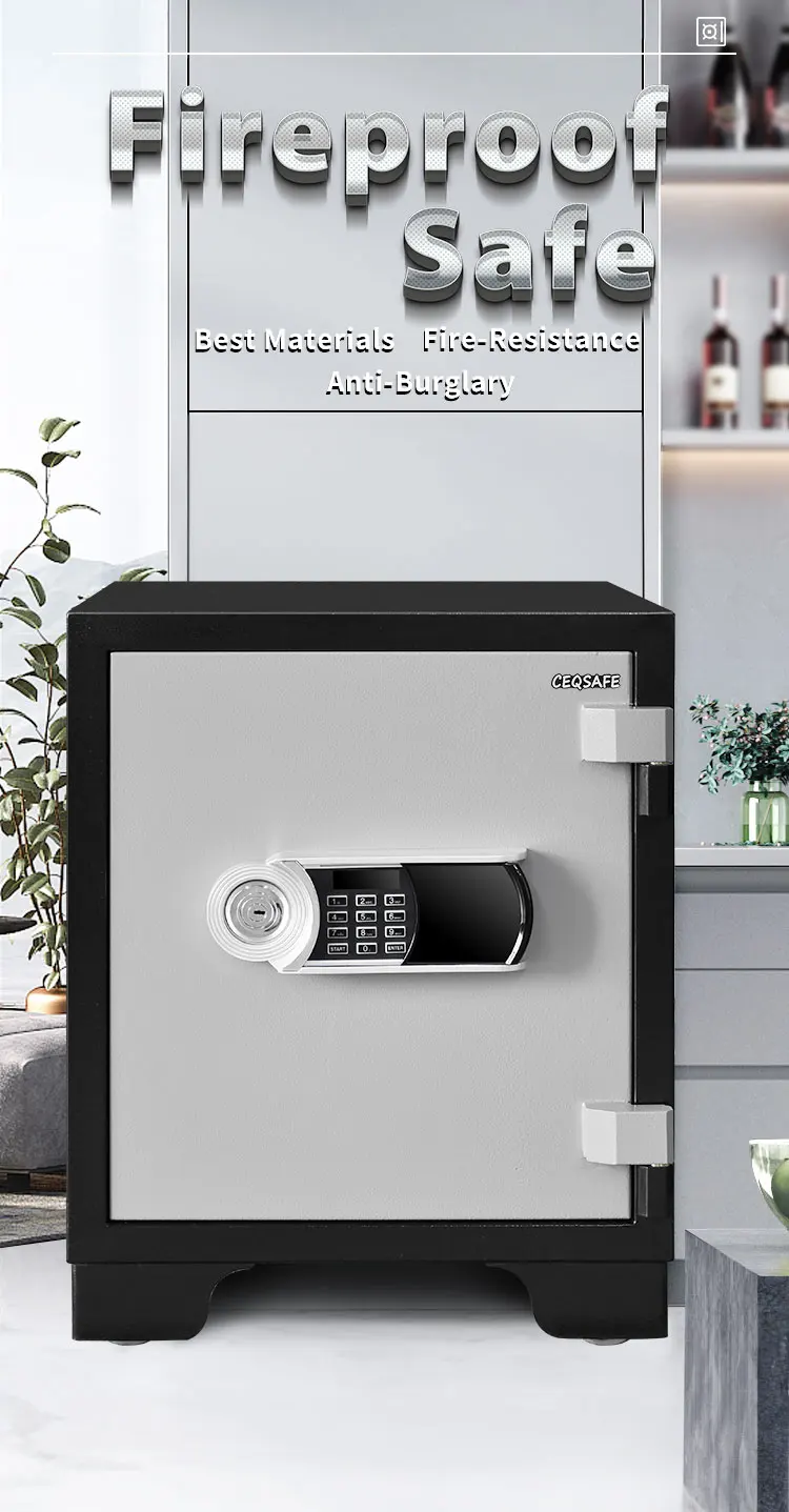 CEQSAFE Wholesale Price Safe Box Fireproof Fingerprint Office Digital Strongbox Security Fireproof Safe Box for Money manufacture