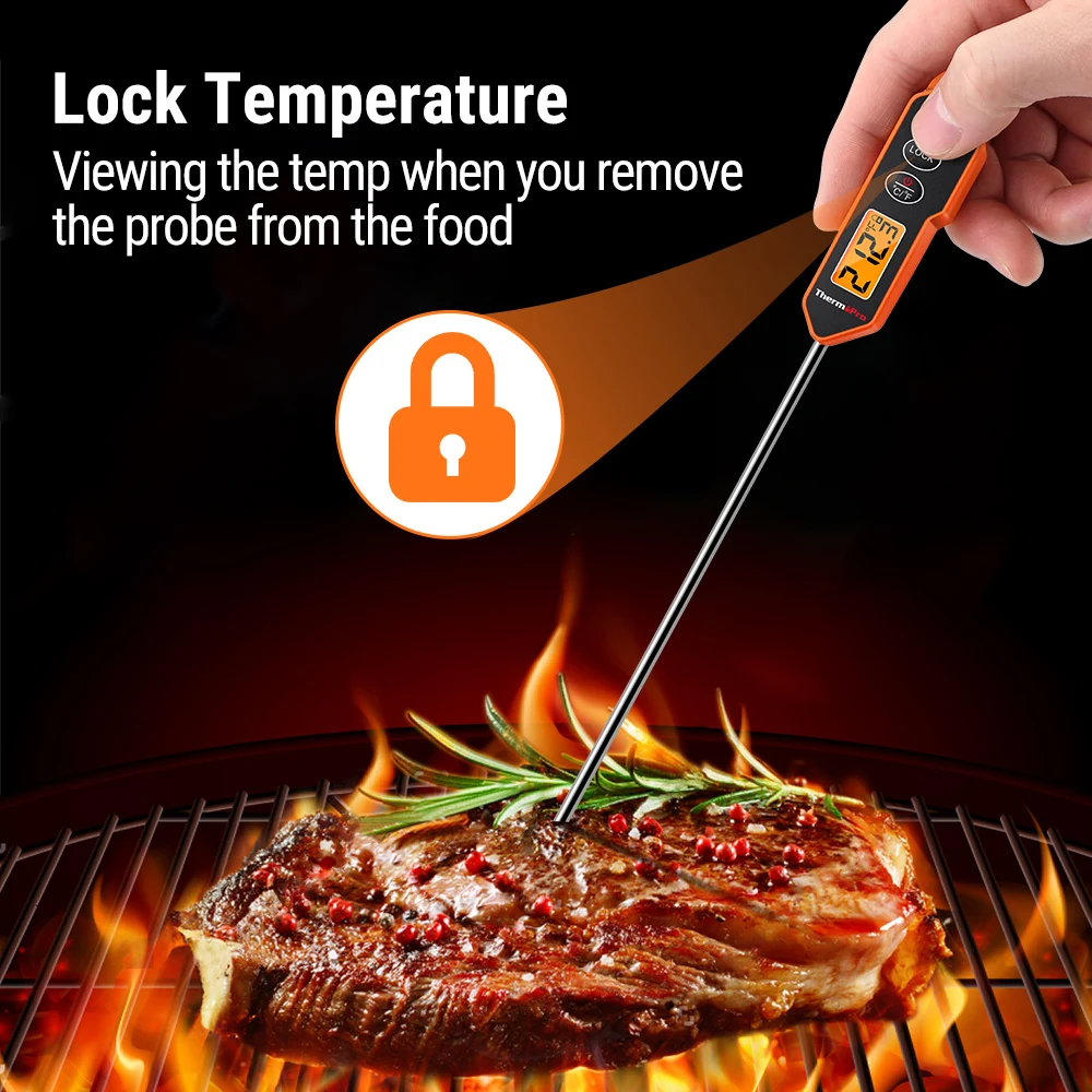 ThermoPro TP-06B Digital Grill Meat Thermometer w/ Probe for