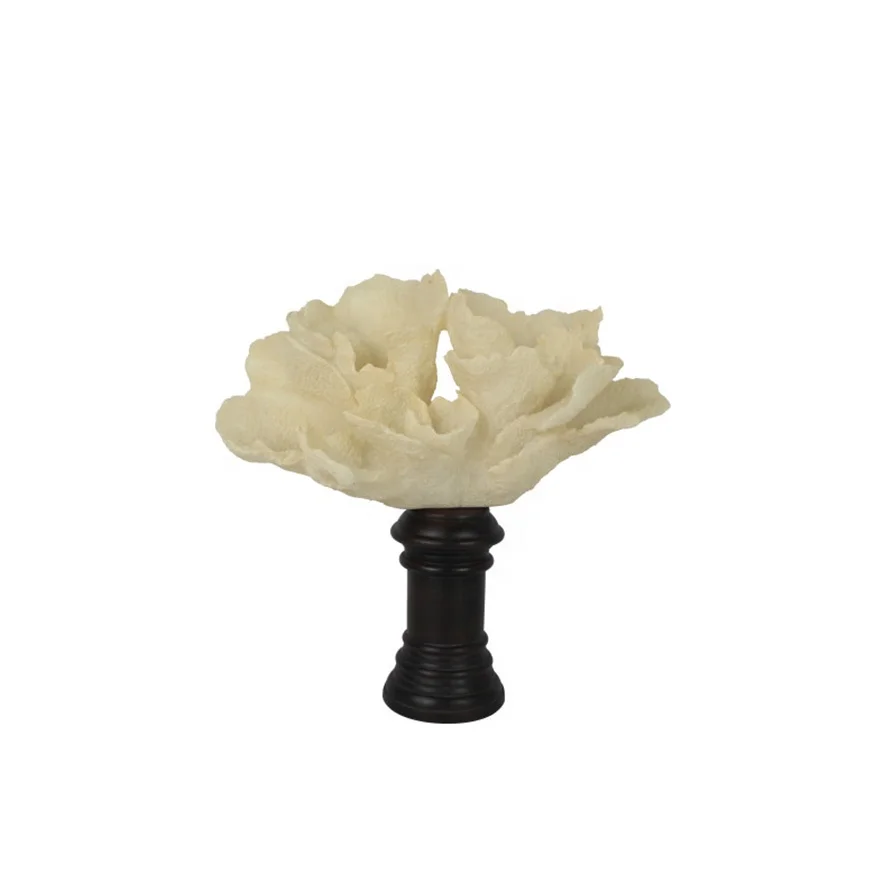 White Coral Home Decor Home Accessories Handmade Resin Polyresin Object Coral Stand Accesorios Hogan Fashionable