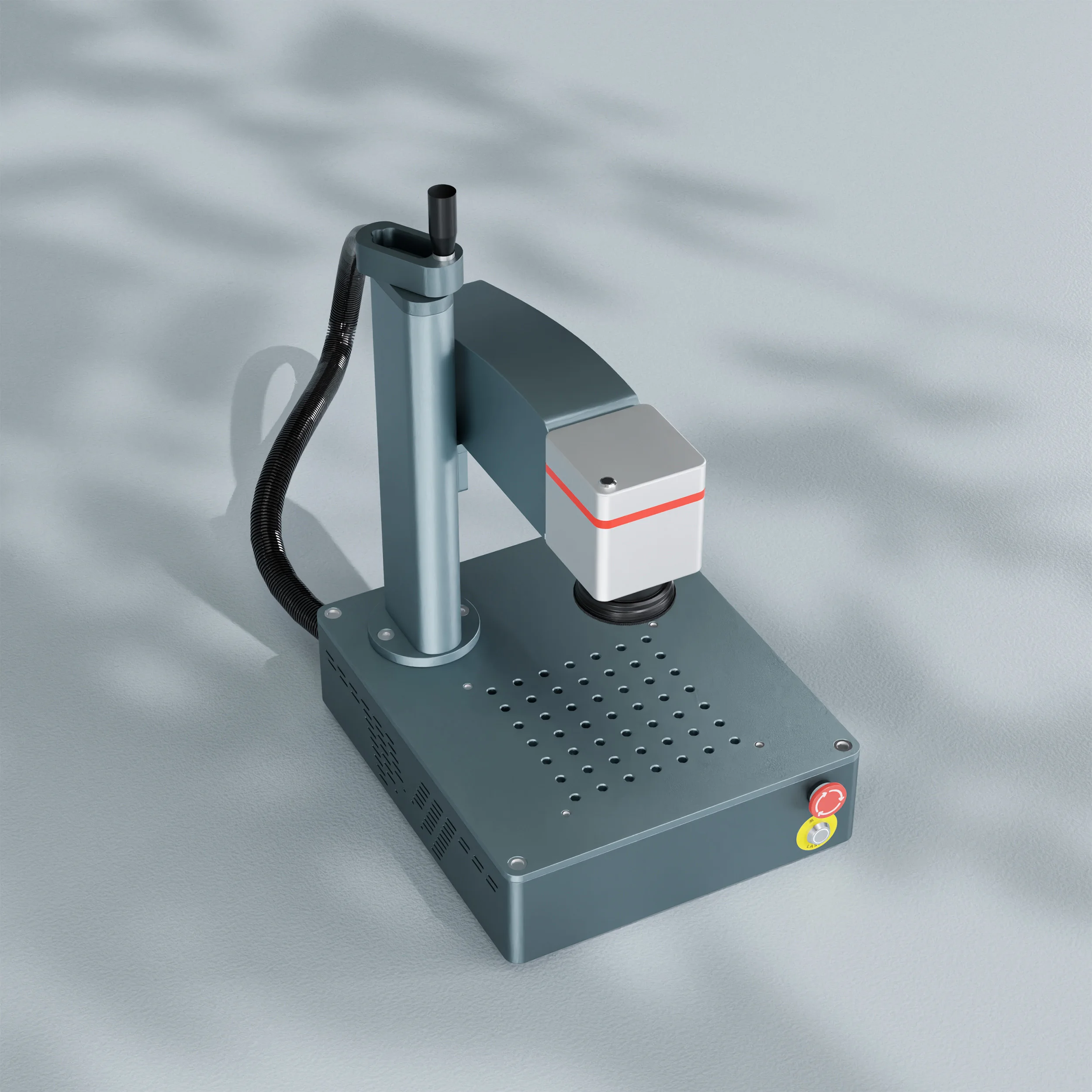 FOBA Manual CNC Cutting Desktop Fiber Laser Marking Machine (hot Offer) 20W Manual Operation 50w MAX Laser Source Deep Marking