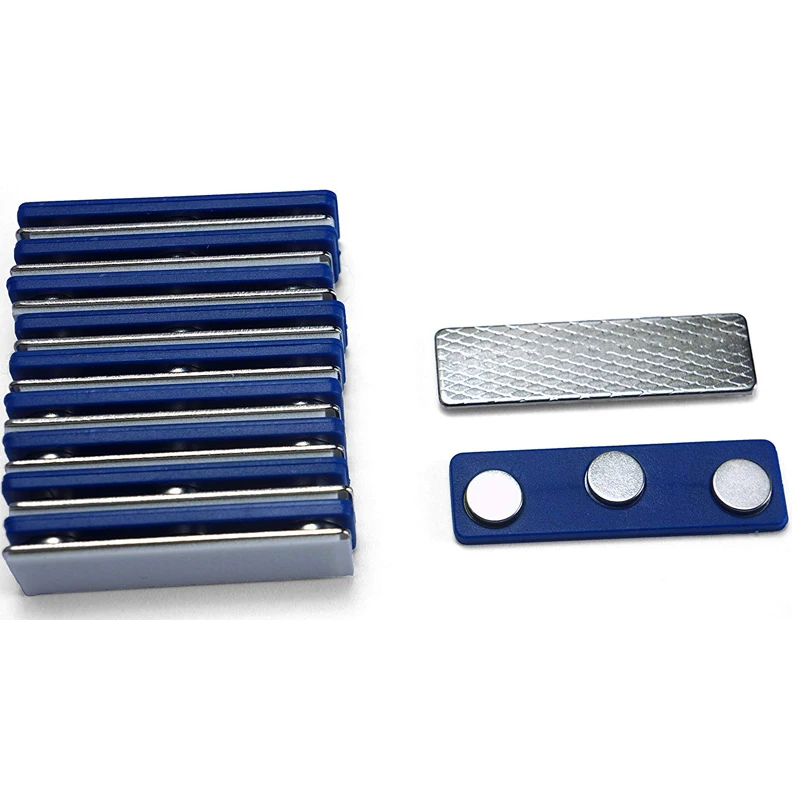 Strong Holding Force Metal Plastic Magnetic Name Badge N35 Neodymium