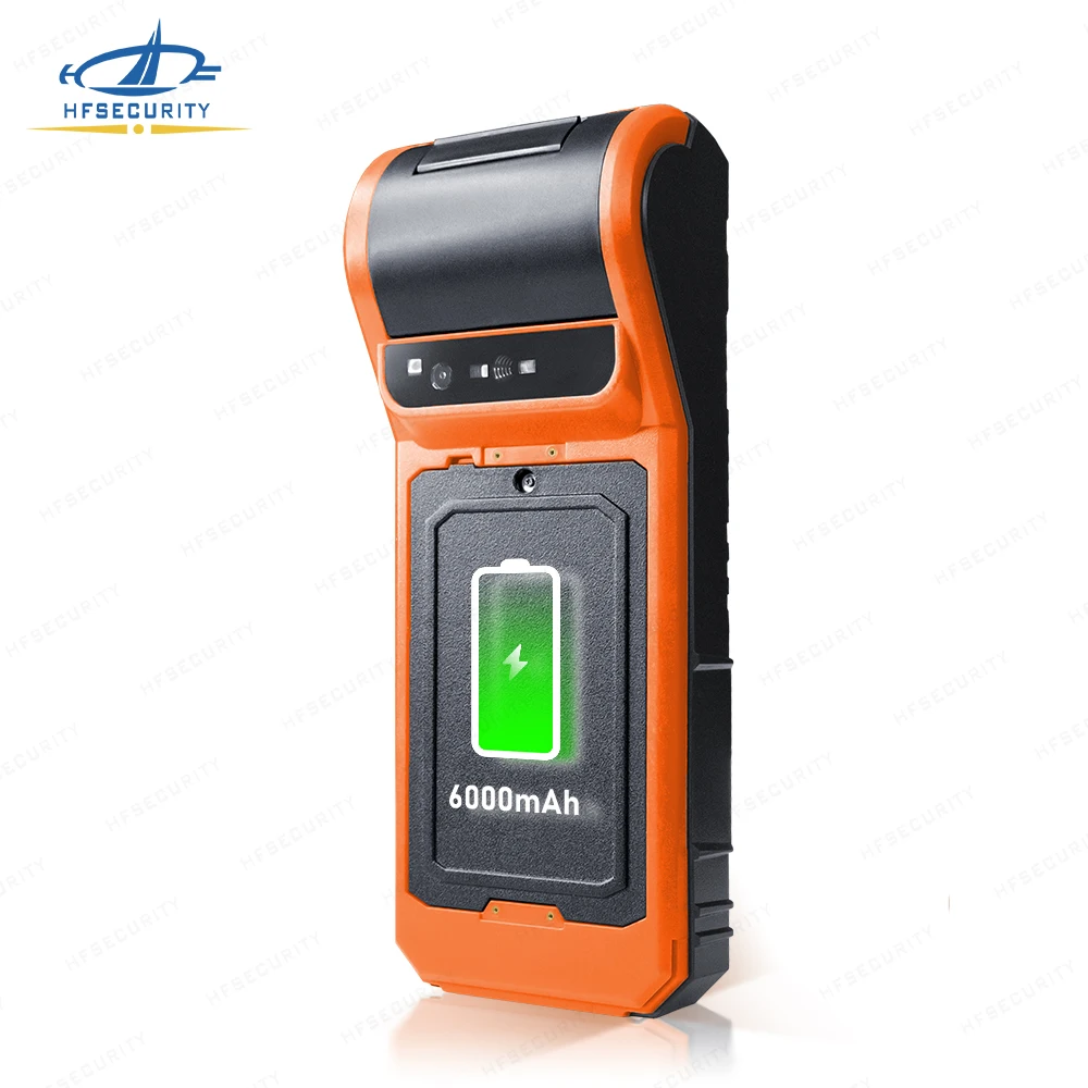 HFSecurity FP09 Android 4G Fingerprint Thermal Printer Barcode Scanner Terminal