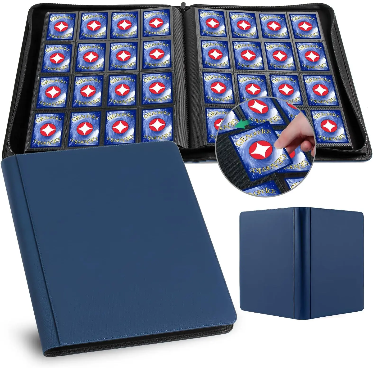 16 Pocket Card Binder Collector Album Pages Customizable Card Binder 32 Page Storage Binder 16 Pocket Card Binder Collector Album Pages Customizable Card Binder 32 Page Storage Binder