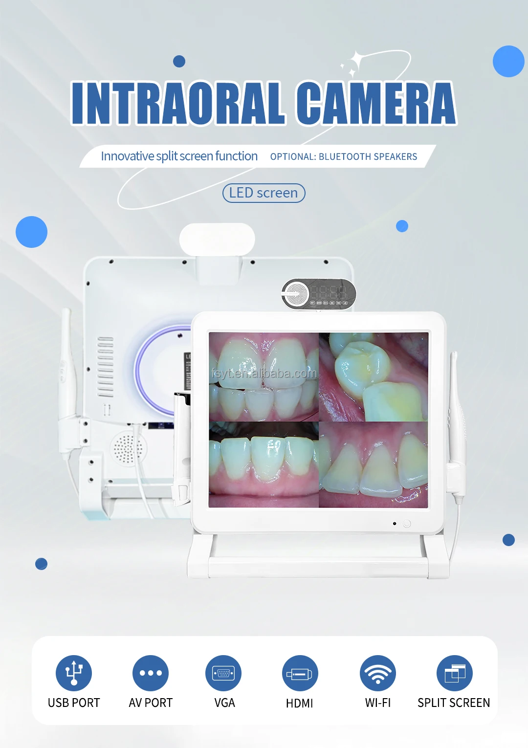 Hot selling Endoscope Dental Intra-Oral Camera With WiFi Cheap Dental Equipment With Stand manufacture