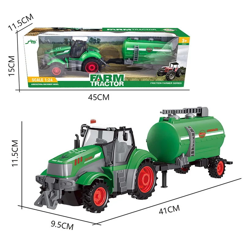 Tracteur Valtra + Remorque Bburago 1/43 - Miniature Ferme Pour Enfant Dès 3 Ans - Jouet Collection