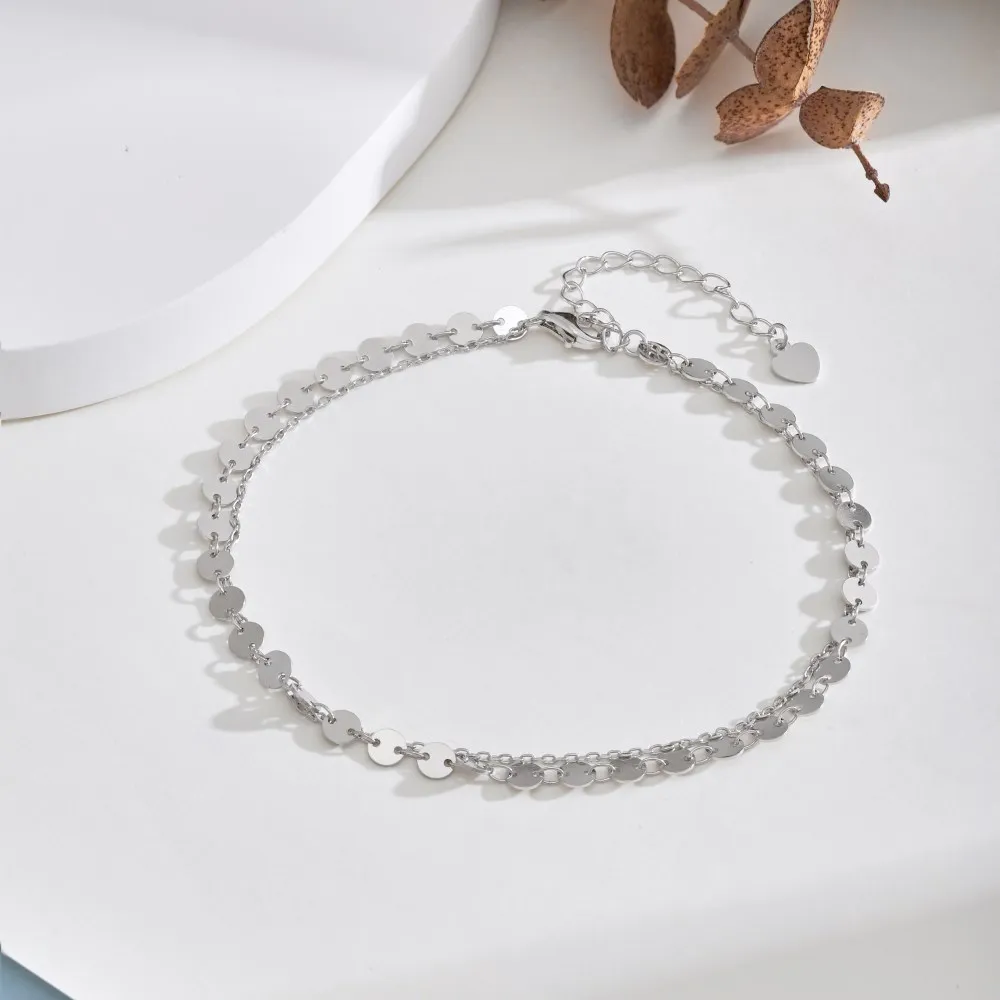 KAKODIY boutique fashion jewelry high quality custom 14K gold plated bracelet anklet 925 sterling silver beads women's anklet detail 3