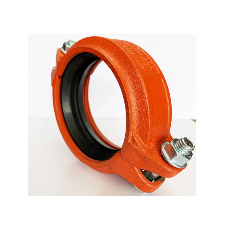 Ductile Iron Pipe Fitting Dn114 Rigid Pipe Joint Groove Steel Clamp