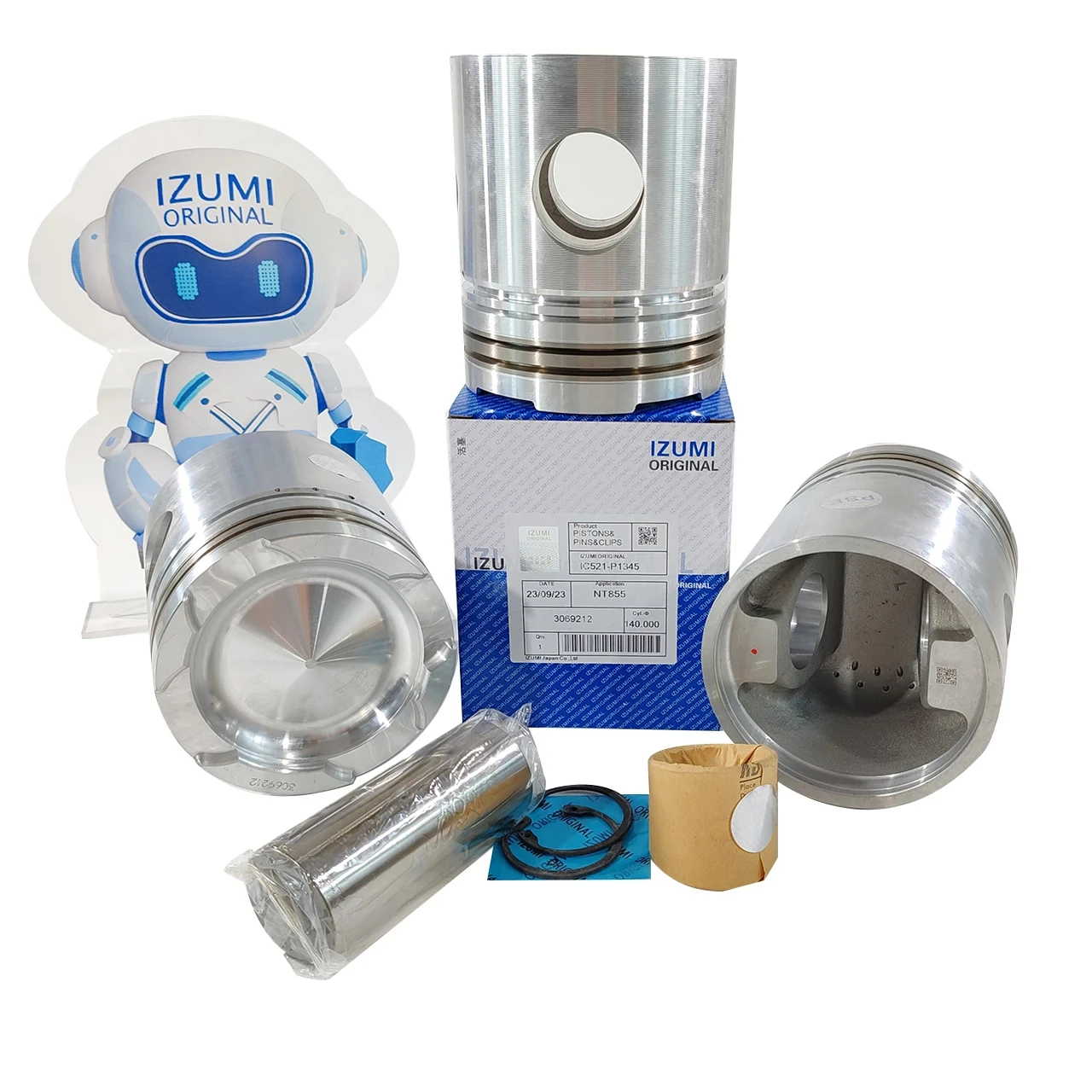 IZUMI ORIGINAL Engine Piston NT855 Machinery Engine Parts 3069212 3017348 3017349 for CUMMINS Engine