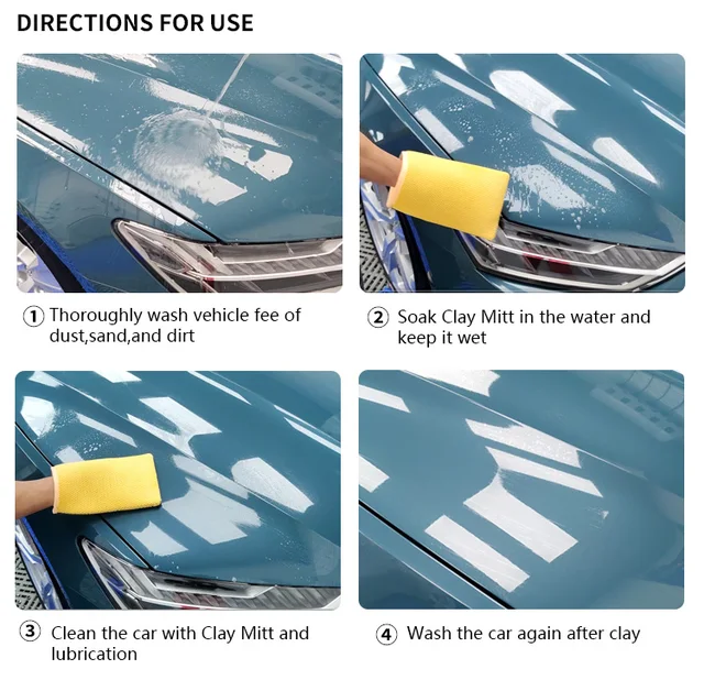 DETAILING Latest colour 2.0 Car Wash Microfiber Cleaning Clay