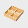 Caja de fruta portátil de cuatro compartimentos 20*20