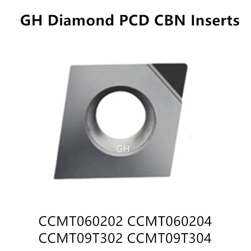 CNC Lathe PCD Inserts CCGT CCGW CCMT PCD Turning Insert for Aluminum Graphite