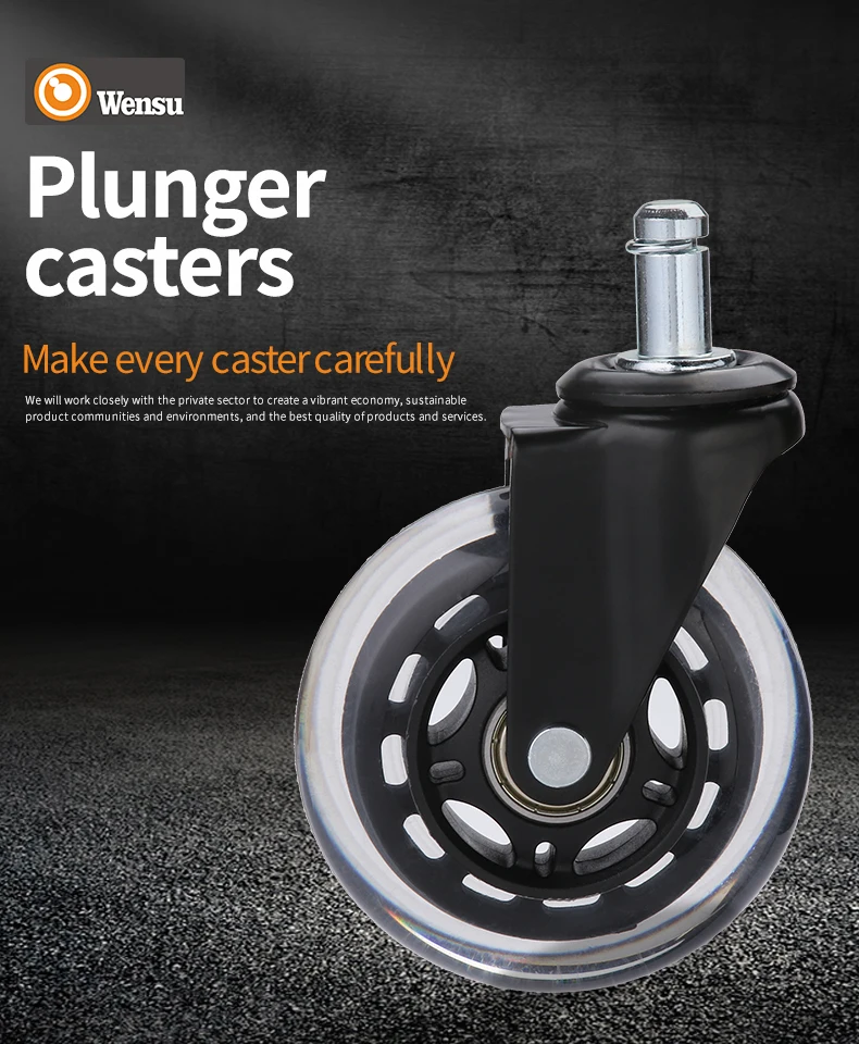 Rollerblade Office Chair Caster Wheel Lphy Heavy Duty And Soft Rubber,Safe For Hardwood Floor 3
