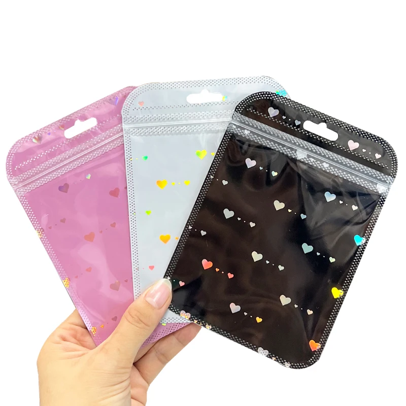 Small Bag in Box Mini Pouch Smaller Ziplock Bags Wholesale Transparent Jewelry Packaging Mini Zip Lock Pouch Gift Plastic  Bag