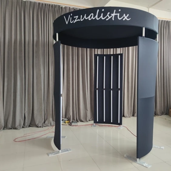 Custom LED Slow Motion 360 Video 3 Panel Backdrop