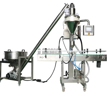 Semi Automatic Coffee Flour Detergent Milk powder Filler Auger Screw Powder Filling Machine 500G