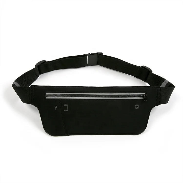 
 WB-003 Reflective waterproof fanny pack waterproof compartment running pouch belt waist phone pack bag waist pouch  