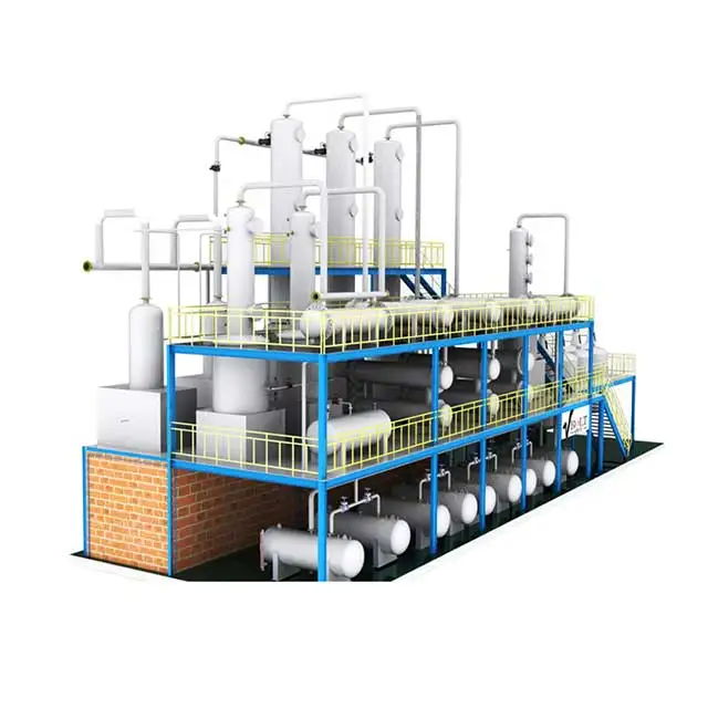 Pyrolysis Oil Making Motor Oil Extraction Waste Plastic to diesel Continuously Fuel Oil  Recycling Distillation Machine