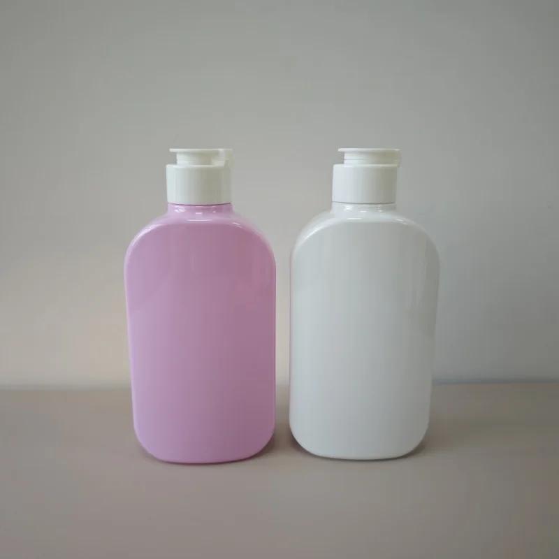 300ml Personal Care Lotion Packaging Bottle Pet Flat Bottle With Flip Cap