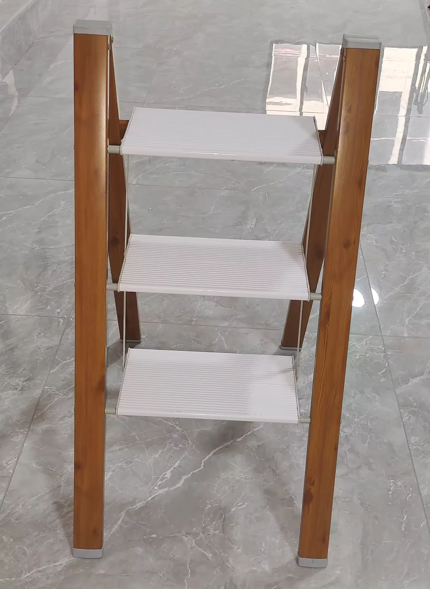 High Quality Three Step Ladder Good Selling  Aluminum Alloy Flower Ladder