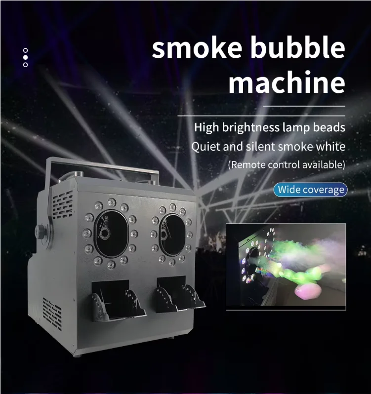 New Arrivals 900W Fog Bubble Machine RGBW 4in2 Smoking Bubble Machine Haze Machine