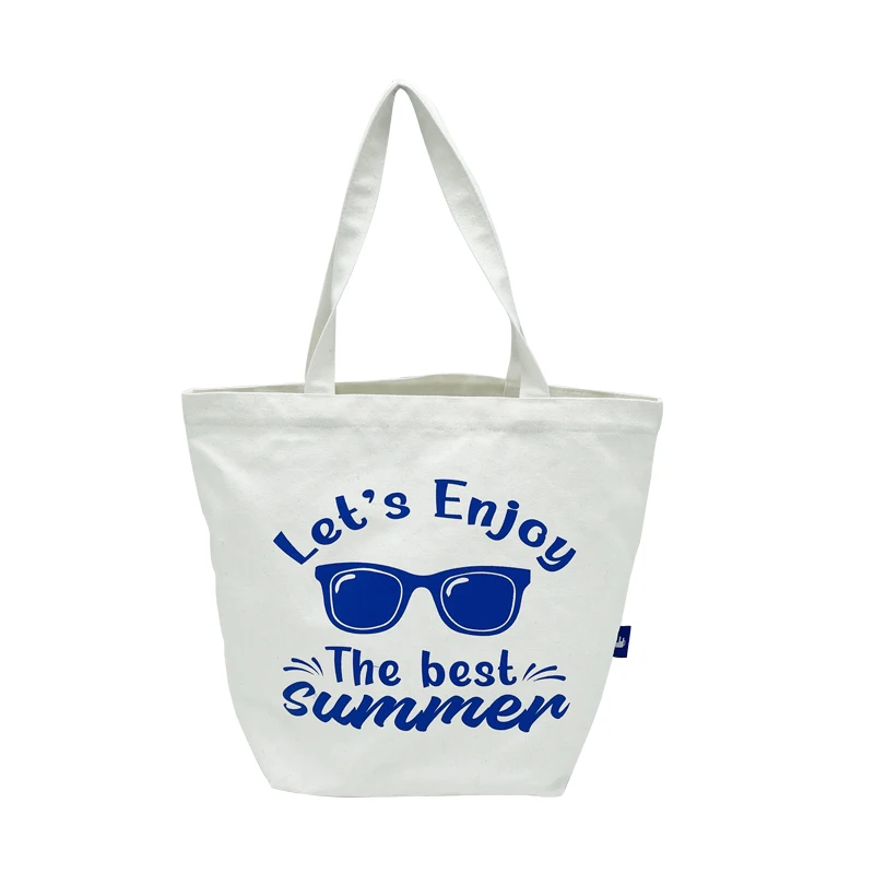 Custom Eco Cotton Canvas Shoulder Tote Shopping Bags manufacture