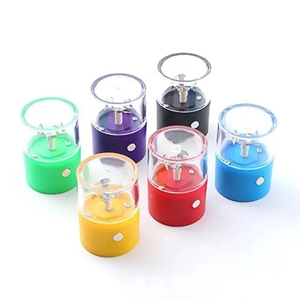 Multi Color Portable USB Charging Automatic Herbal Dry Flowers Tea Crusher Electric Herb Grinder