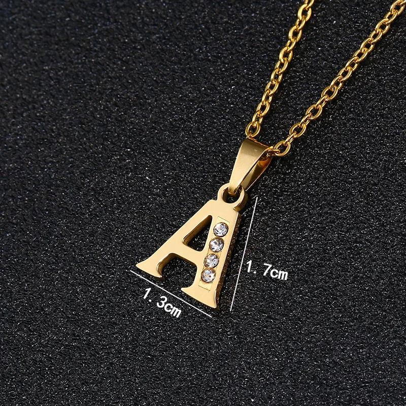 Initial Necklace Gold