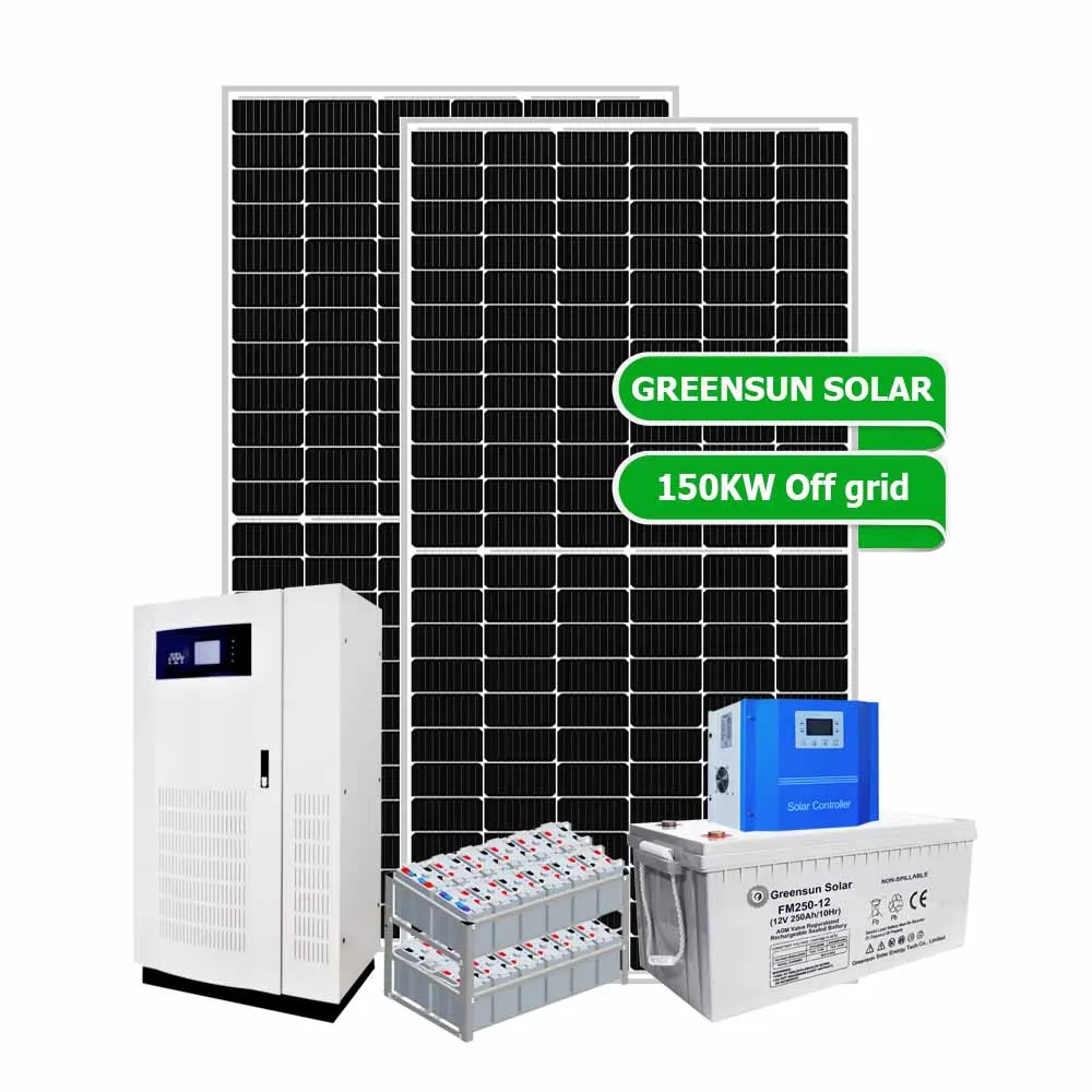 Commercial Solar Power Industrial Solar Energy System 100kw 150kw 200kw Solar System Off Grid Complete Set