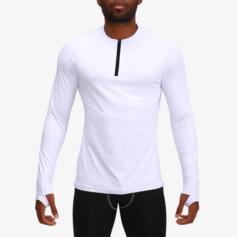 2022 Top Selling Thumb Hole Long Sleeve Breathable Quick Dry Mens