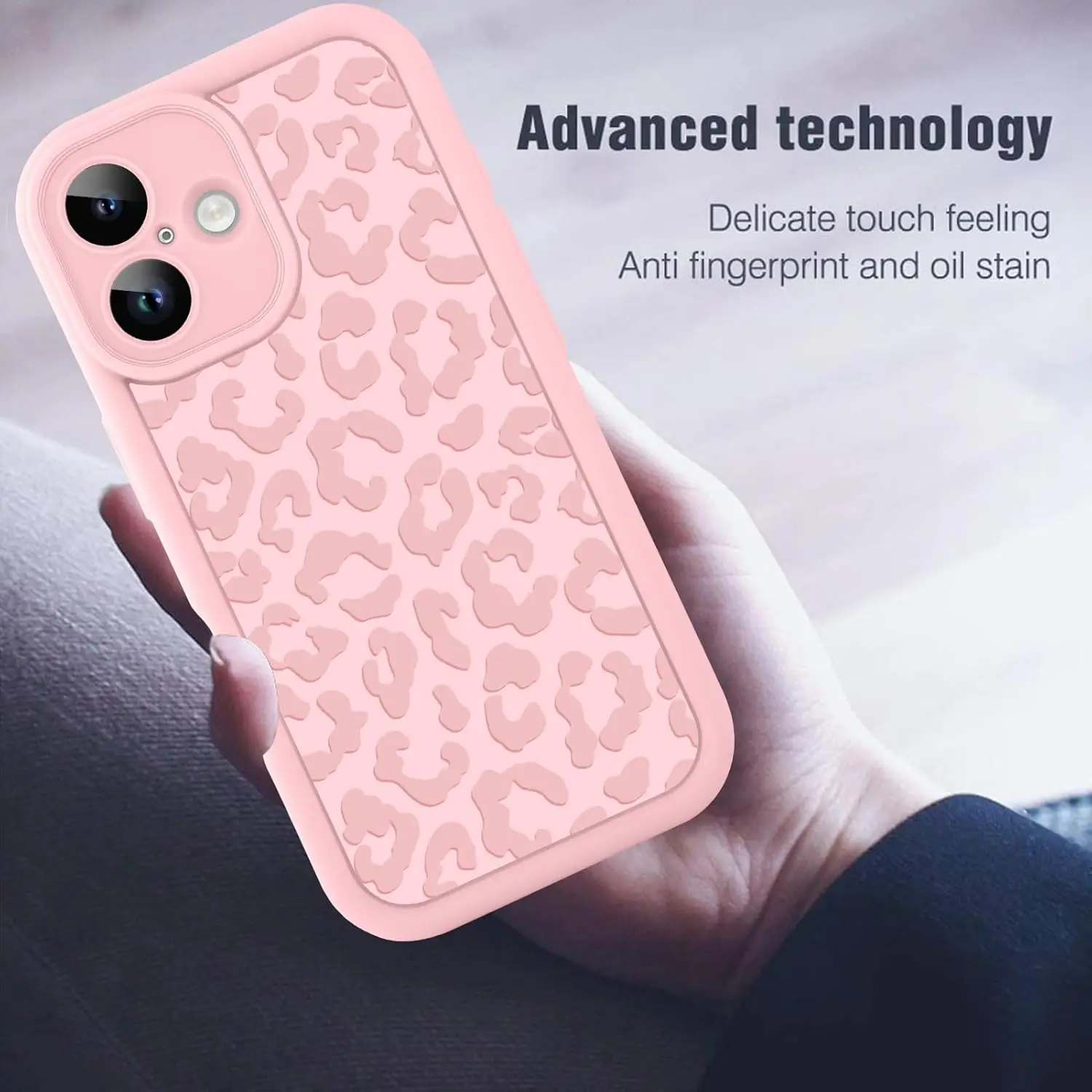 TPU Case for iPhone 16 Pro Max Cheetah Print Shockproof Soft TPU Protective Case for Women Girls Slim Anti Scratch Leopard Case details