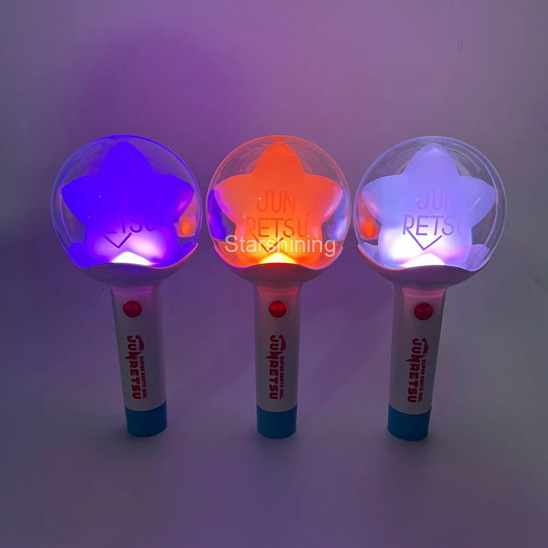 Factory ODM OEM Custom LOGO Colorful LED Light Stick Fans Glow Wand Baton Lightstick Pen Light for Concert Events