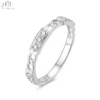 18K Solid White Gold