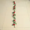 Ratán de Camelia y Eucalipto de 1.8m, color rojo vino (152g)