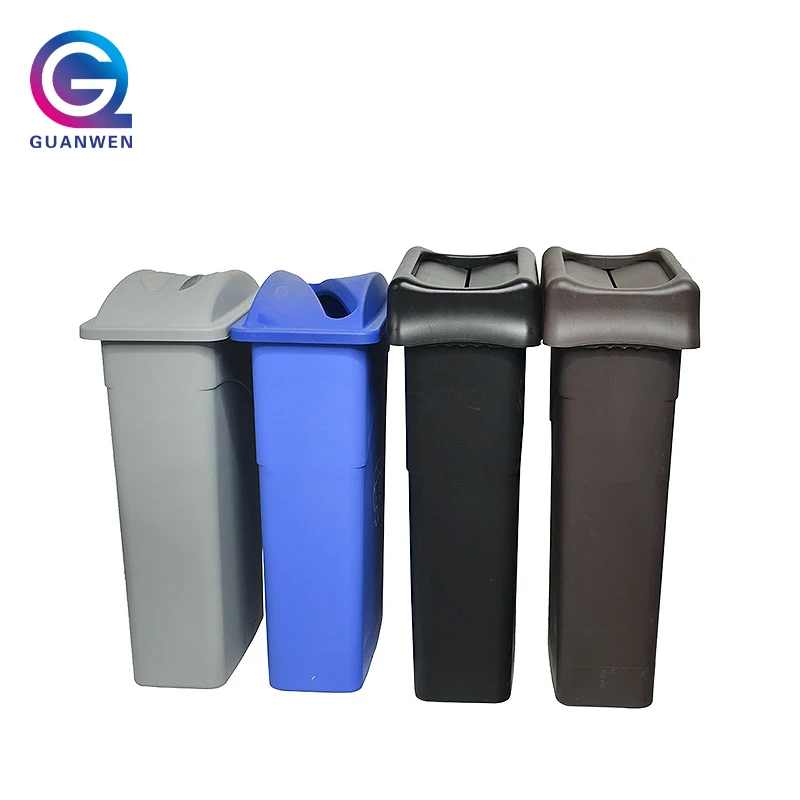 Customized 87L Plastic Trash Can for Hotel Office Large Recycle Waste Bin