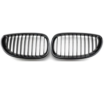 5 series E60 gloss black single line kidney front grille single slat E60 front grille for BMW