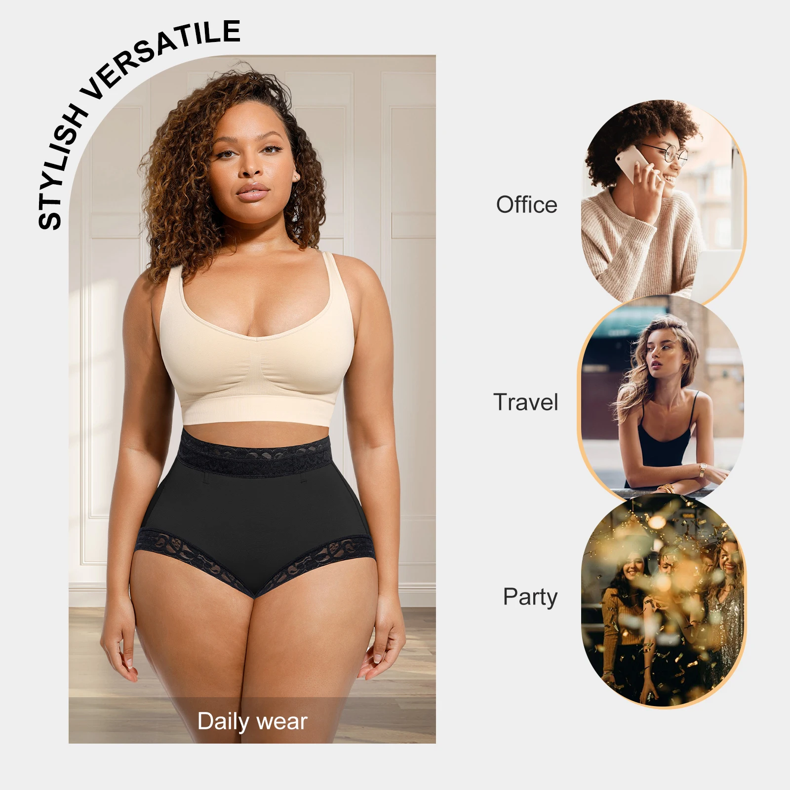 Hexin Shapewear Verified Pro Wholesale Postpartum Absorbent Shapewear Womens Panties Tummy Control Shorts Butt Lifter Panties