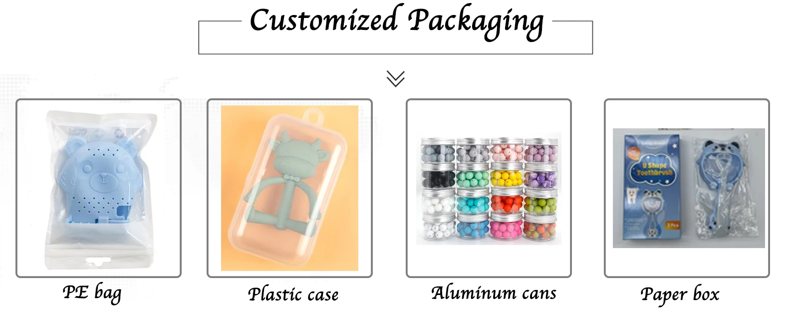 High Quality Silicone Baby Teether Toy Beads Ring Teething Gloves