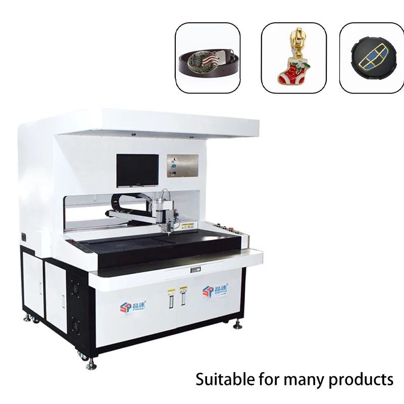 Badge Jewelry Crafts Automatic Coloring Machine CCD Vision Intelligent Positioning Paint Ink Automatic Paint Dispensing Machine