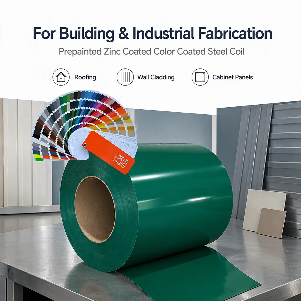 RAL Red Prepainted Zinc Coated Color Coated Steel Coil