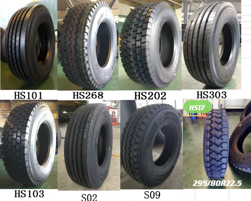 Guaranteed Radial Tire 295/80R22.5 HS101 for truck TAITONG/KAPSEN/HUASHENG  IN China factory