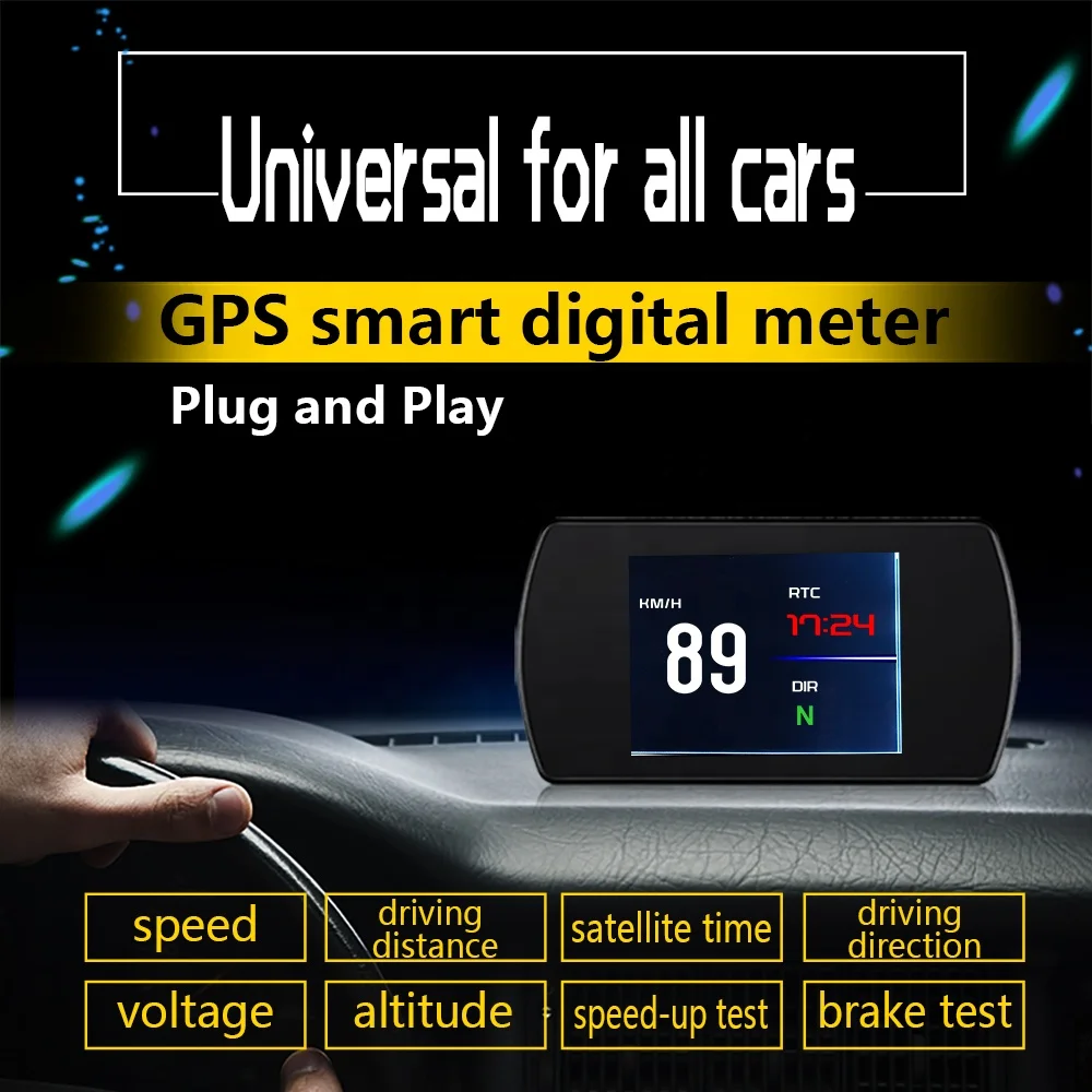 Car Trip Computer T800 Universal GPS Smart Digital Meter Multi Functions Safe Driving Tool