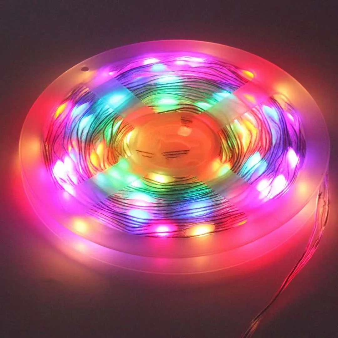 Usb Wifi Smart App Remote Control Leather Line Light Led Fairy Light Waterproof Rgb Point