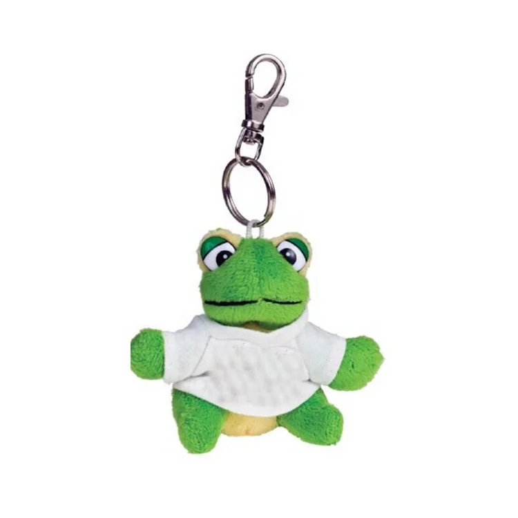 plush frog keychain