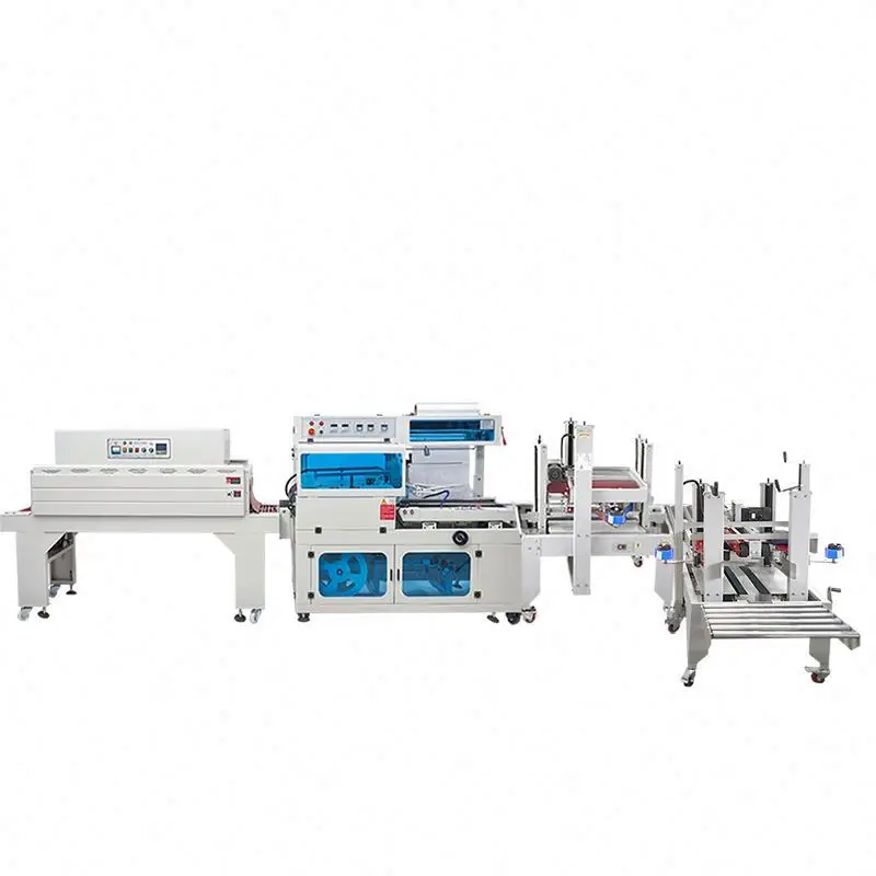 TEBAK Automatic Shrink Film Heat Continuous Shrink Wrapping Sealing and Cutting Machine Industrial Shrink Wrapping Equipment